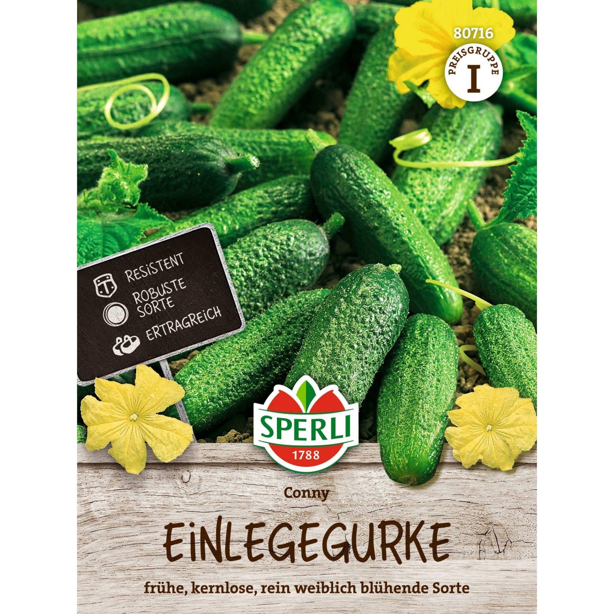 SPERLI Einlegegurken-Samen 'Conny', F1