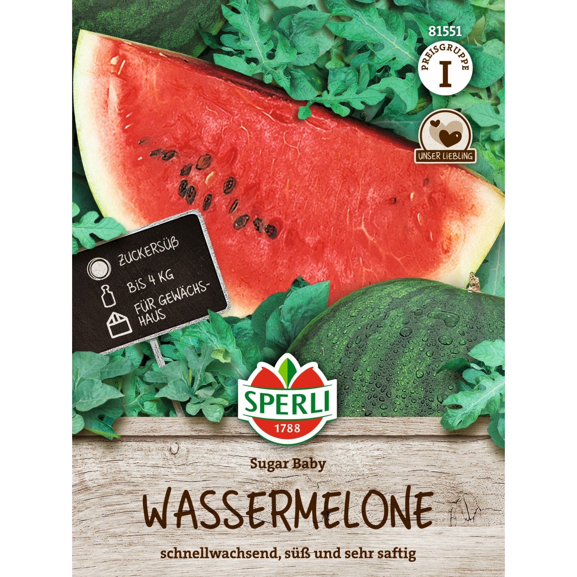 SPERLI Wassermelonen-Samen 'Sugar Baby'