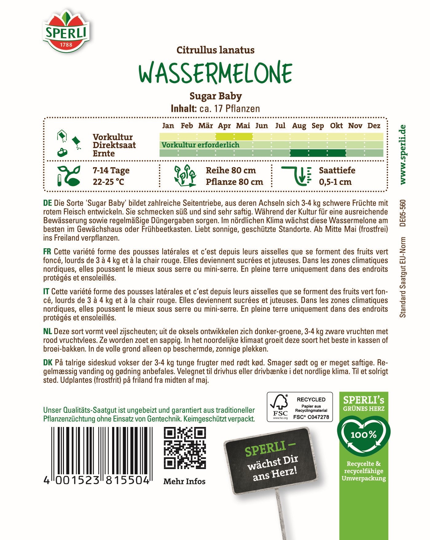 SPERLI Samen-Set "Exotische Früchte-Kollektion"
