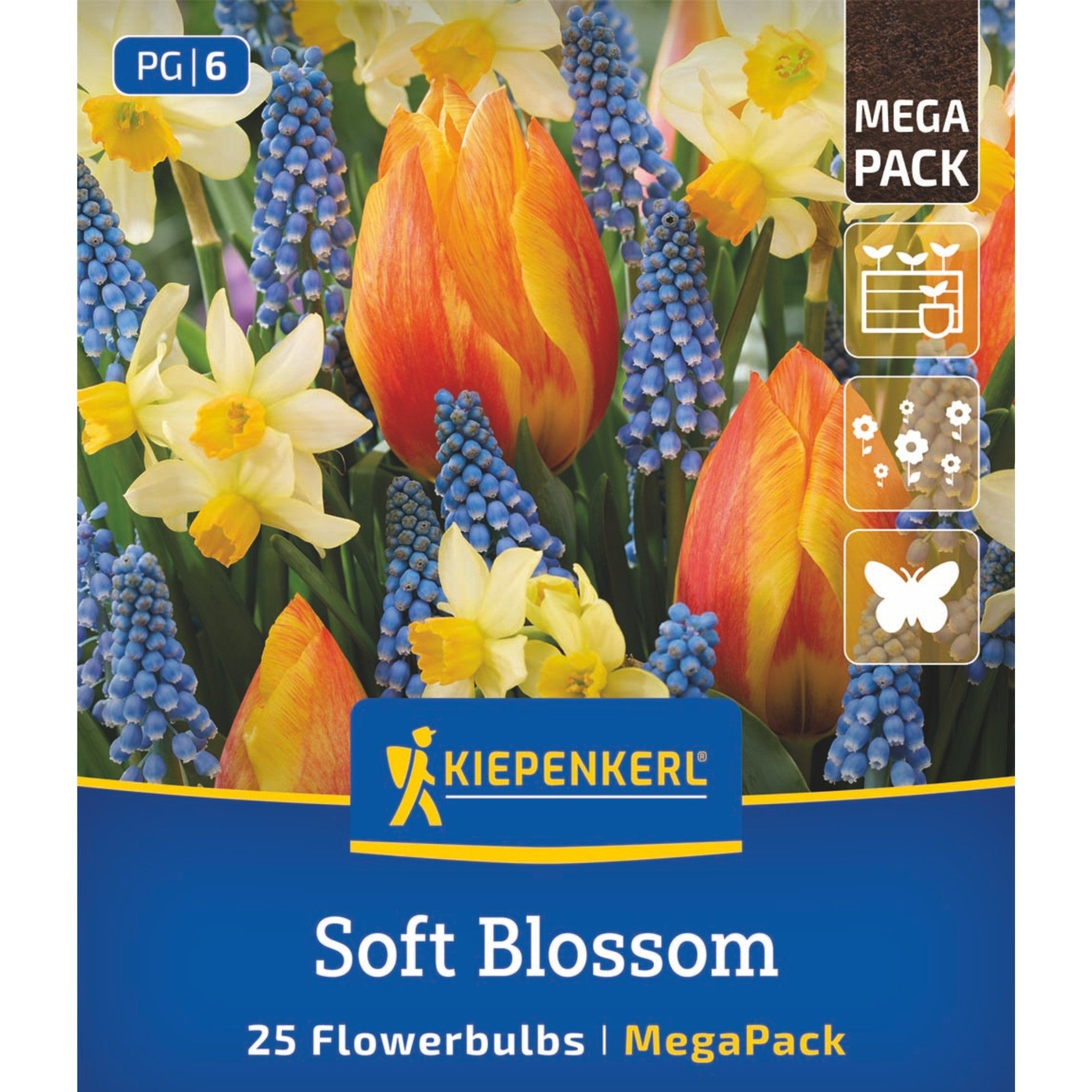 Kiepenkerl Blumenzwiebelmischung "Soft Blossom Mix", Mega-Pack