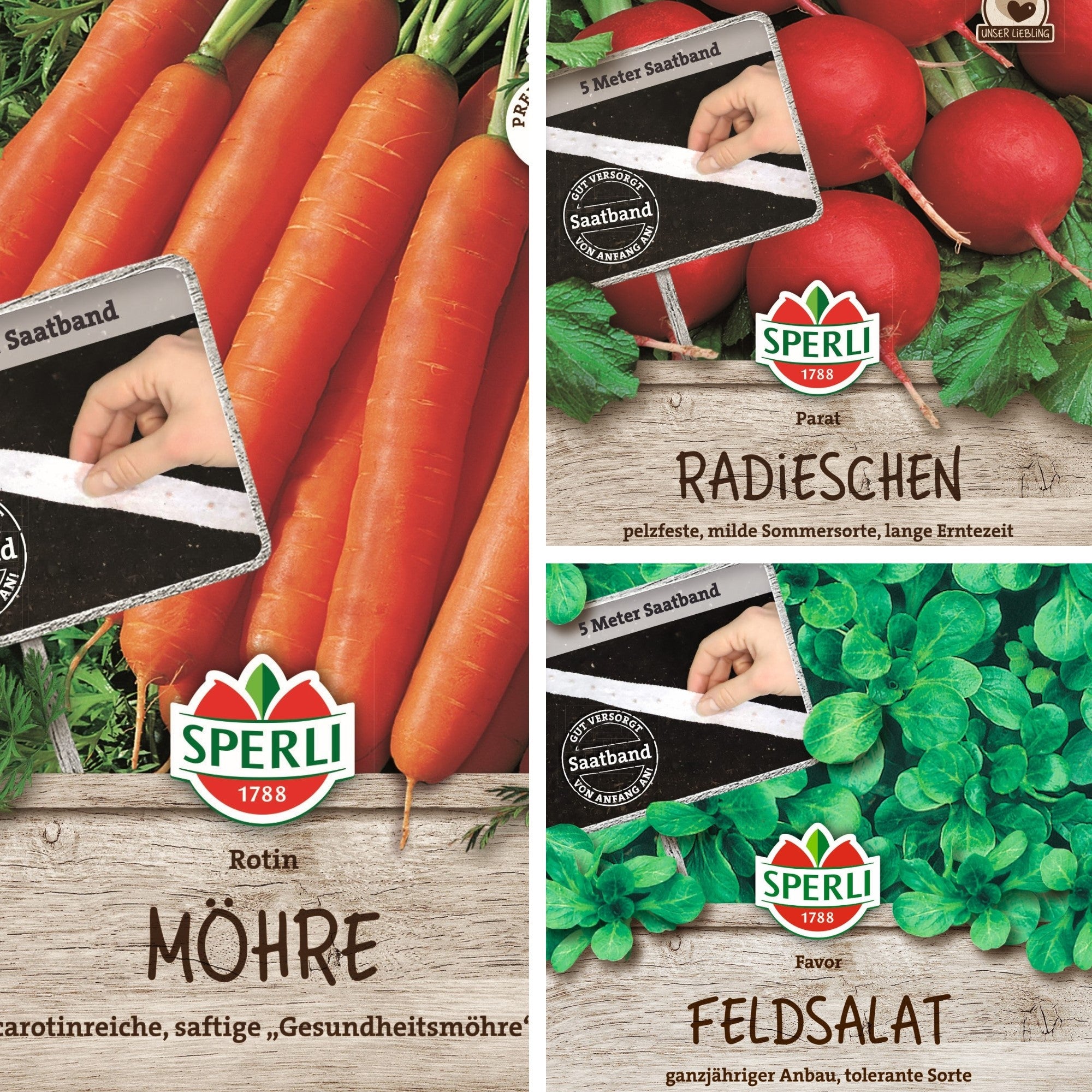 SPERLI Samen-Set "Gemüsevielfalt- Easy Gardening"