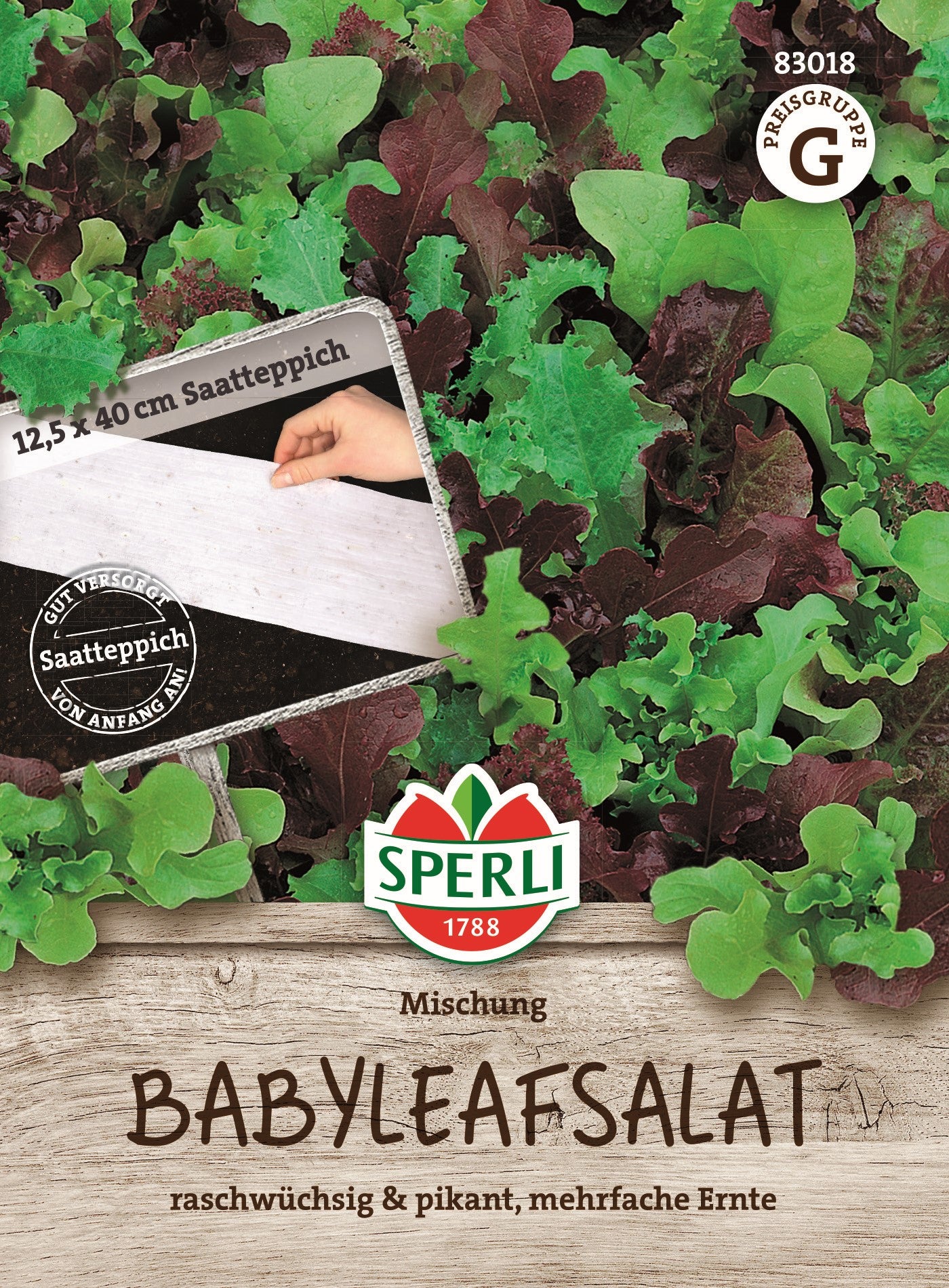 SPERLI Samen-Set "Frische Salatvielfalt - Easy Gardening"