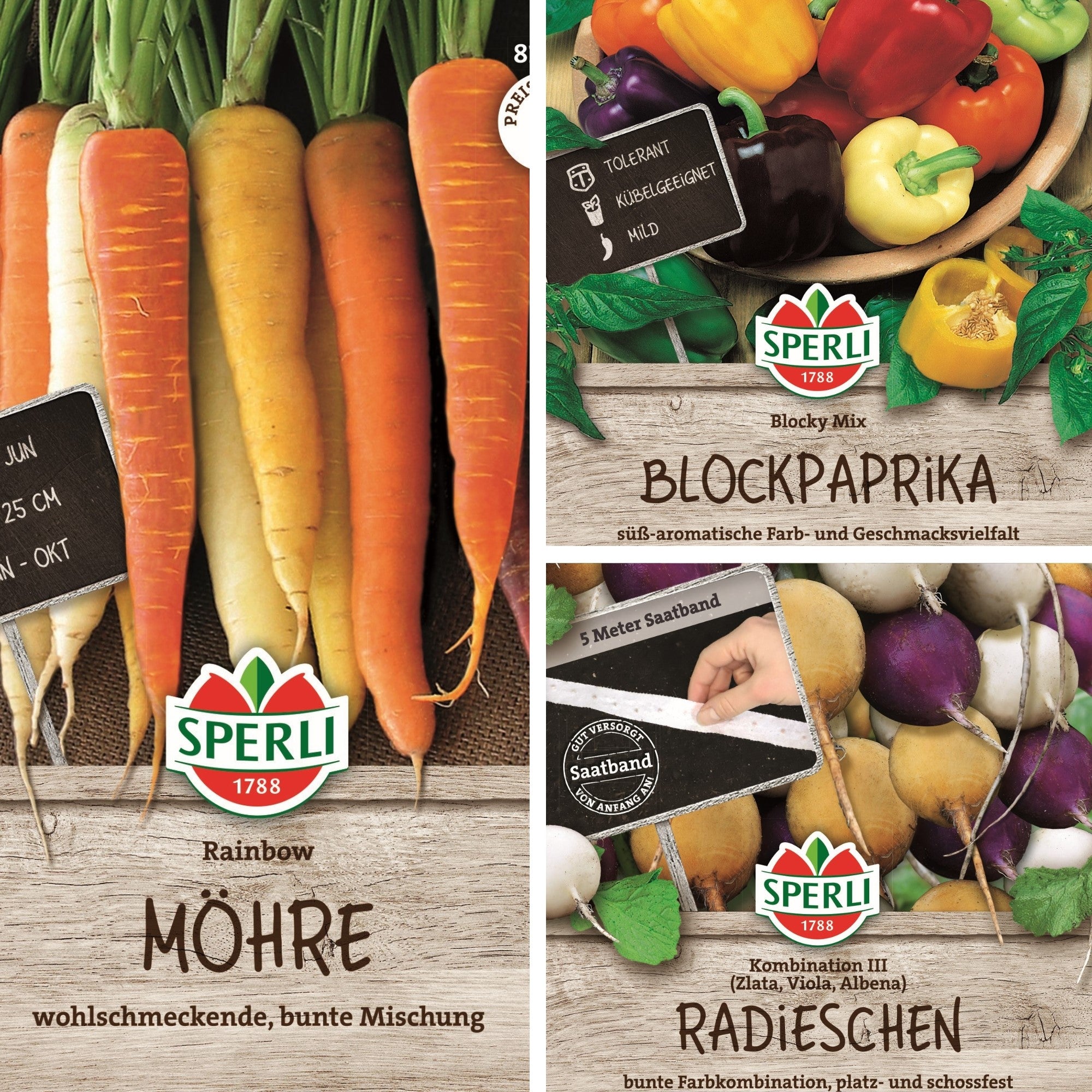SPERLI Samen-Set "Bunte Gemüsevielfalt"