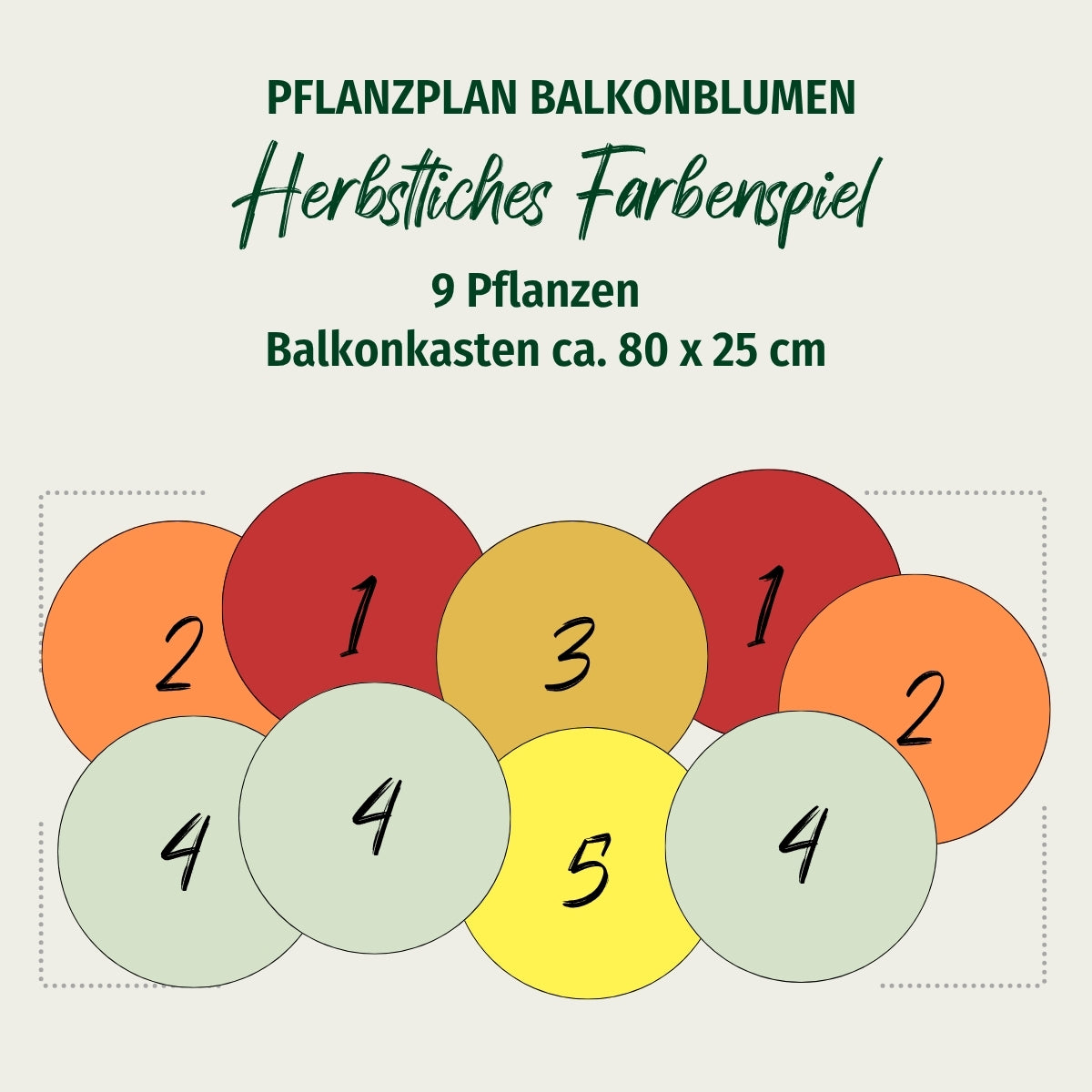 Balkonblumen "Herbstliches Farbenspiel"
