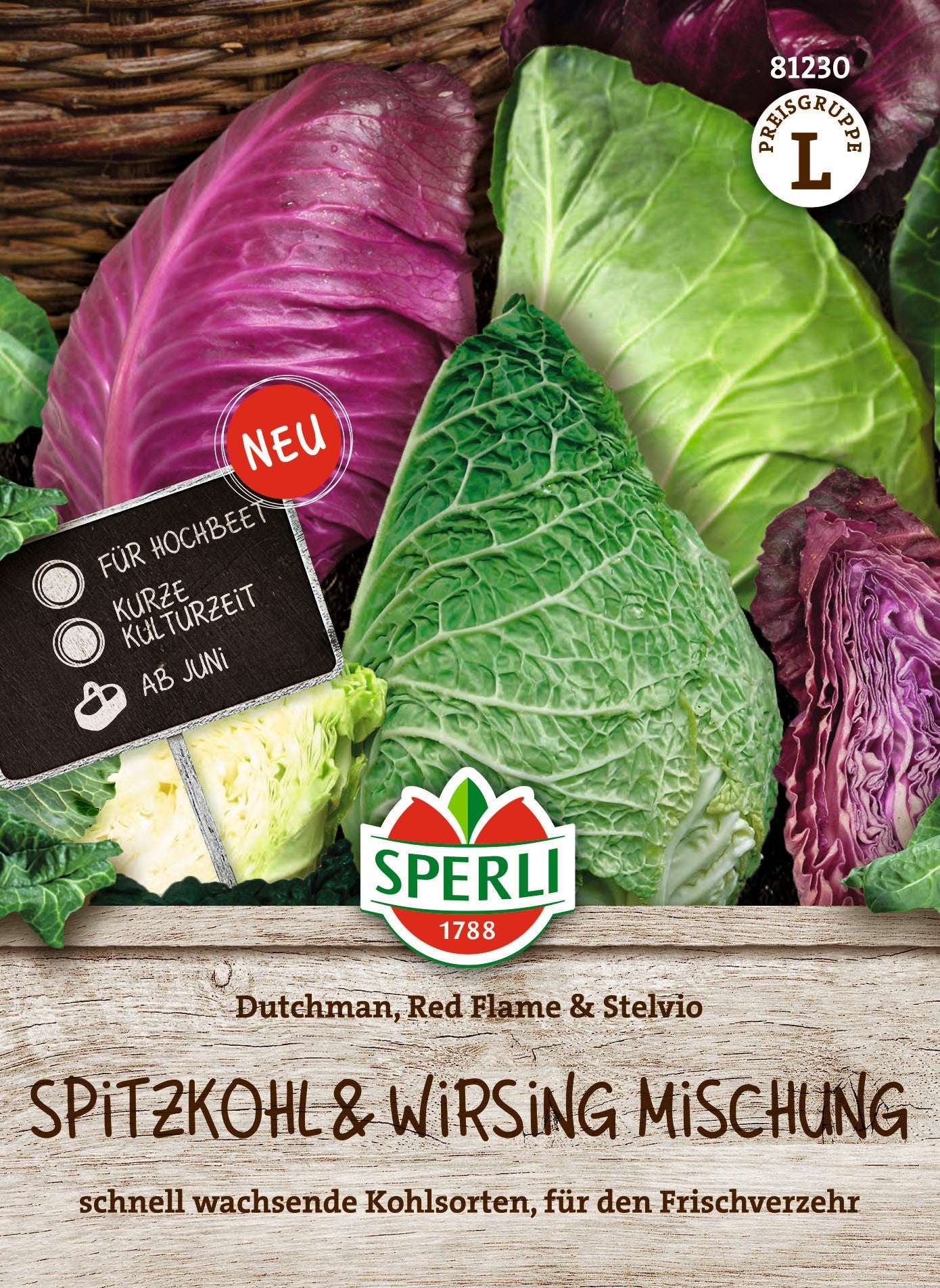 SPERLI Spitzkohl & Wirsing-Samen