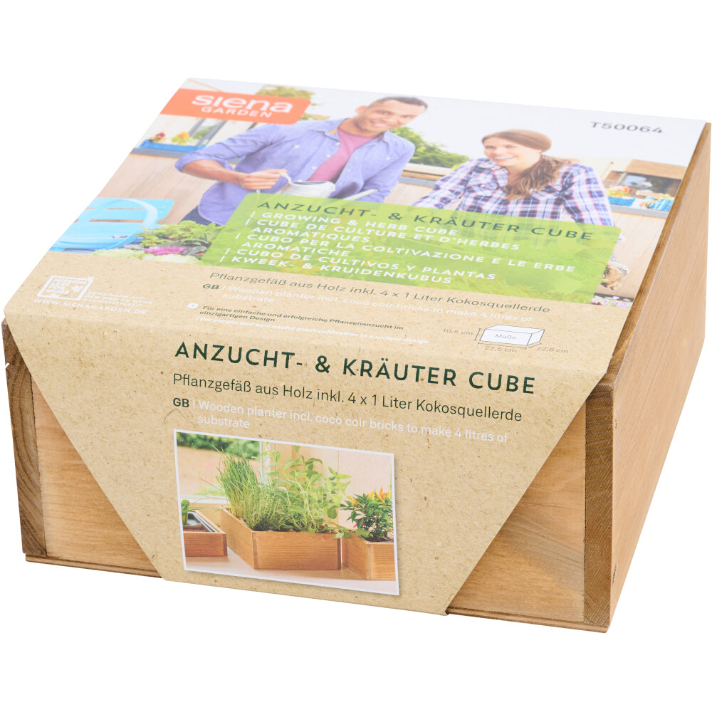 SIENA GARDEN Anzucht- & Kräuter Cube inkl. Erde