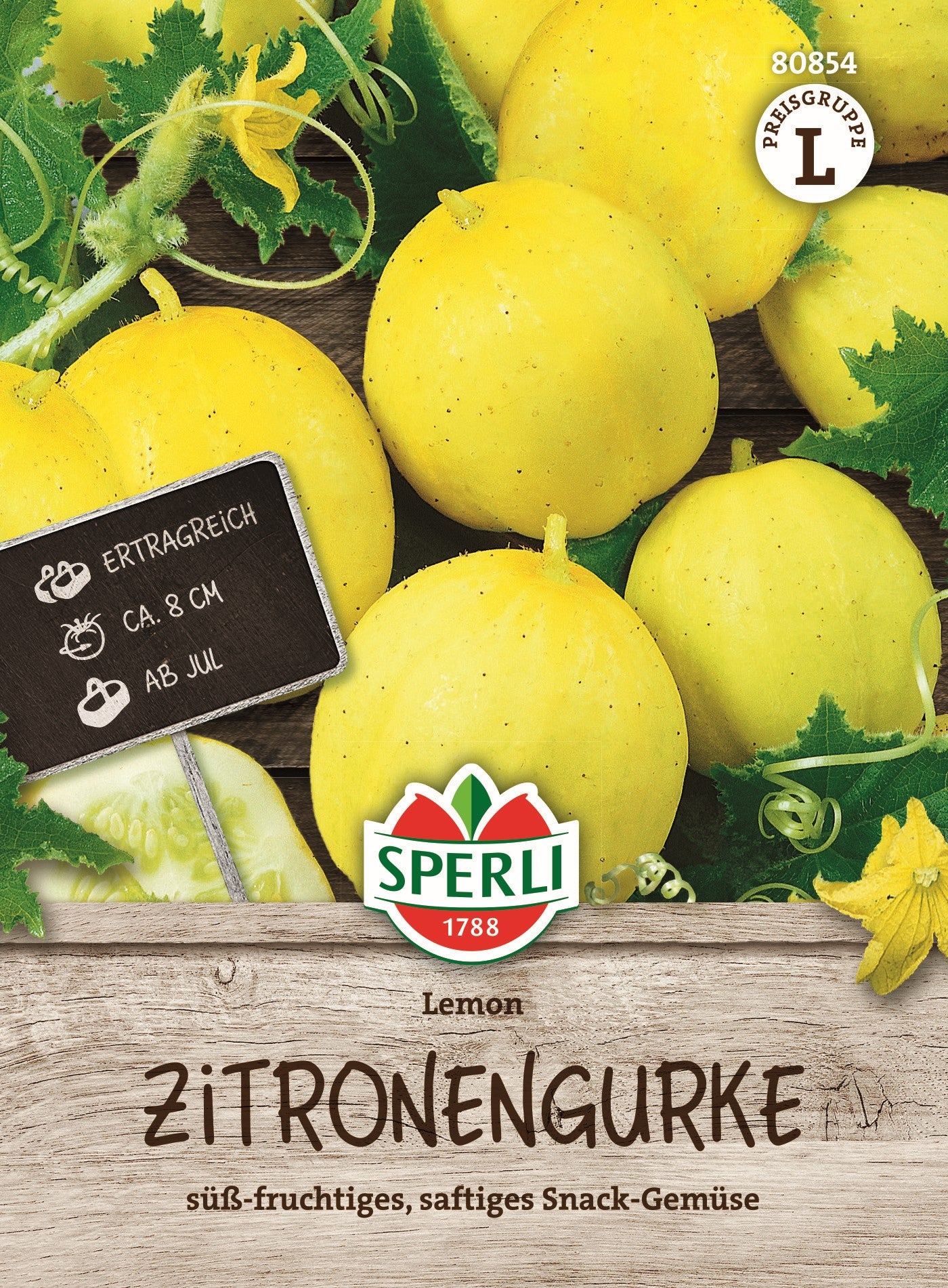 SPERLI Zitronengurken-Samen 'Lemon'