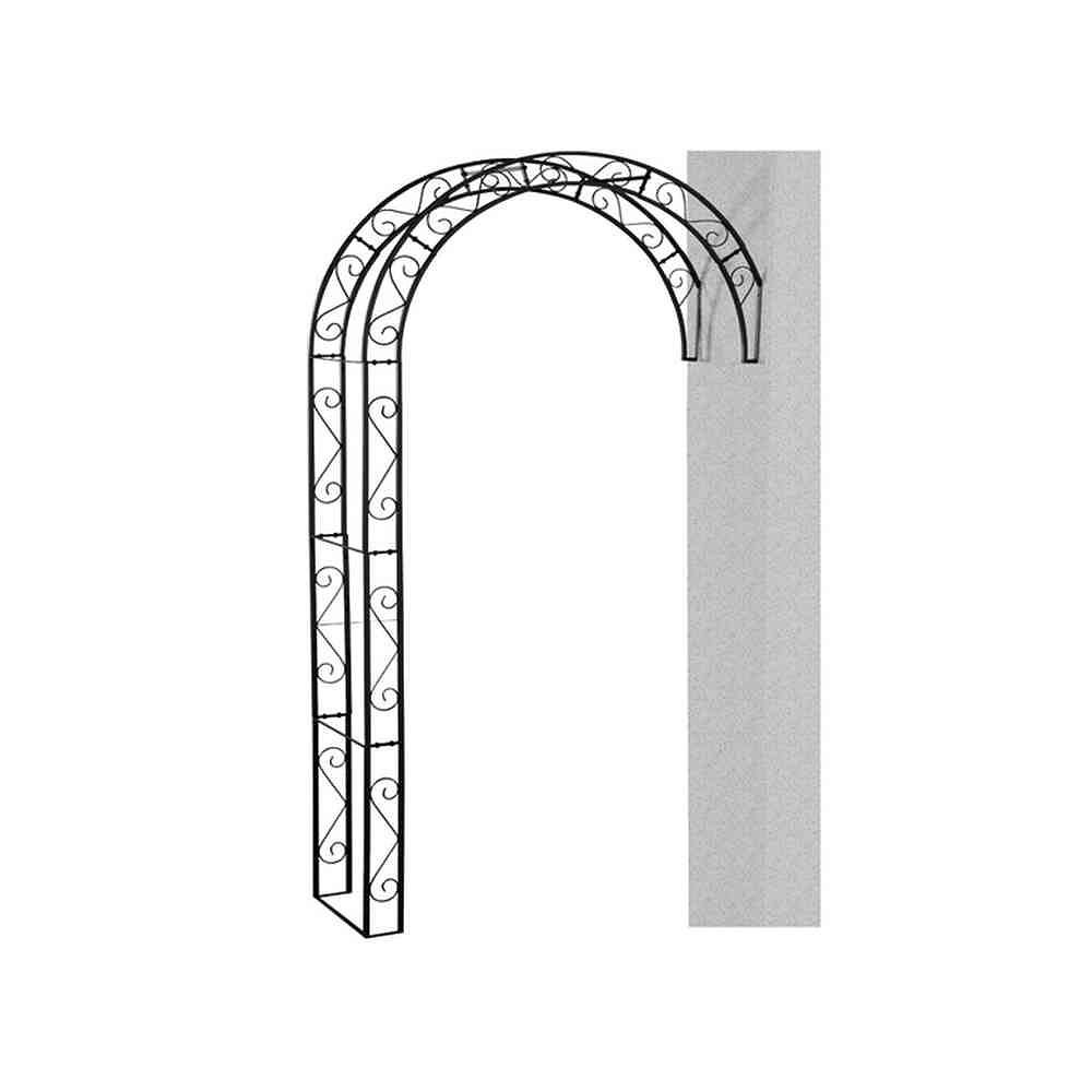 SIENA GARDEN Rosenbogen Cambridge, Metall schwarz 130x35x245cm - unicolor | Bild 1