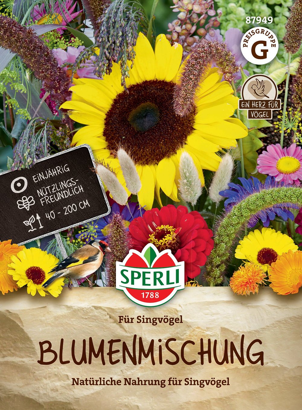 SPERLI Blumenmischung für Singvögel - Bunt - winterhart | Bild 1