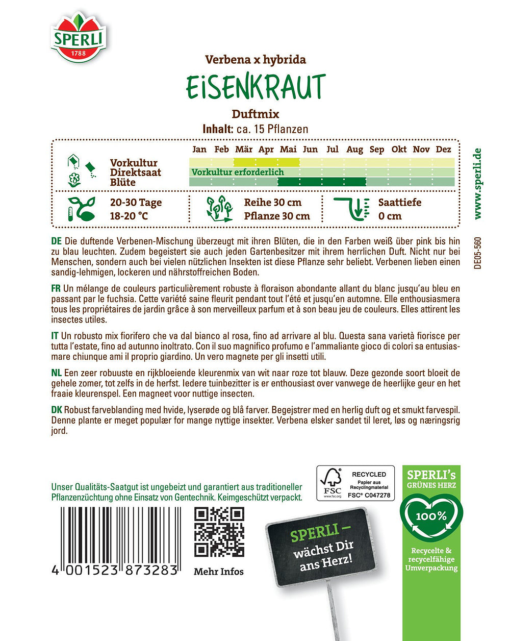 SPERLI Eisenkraut "Duftmix" - Bunt | Bild 2