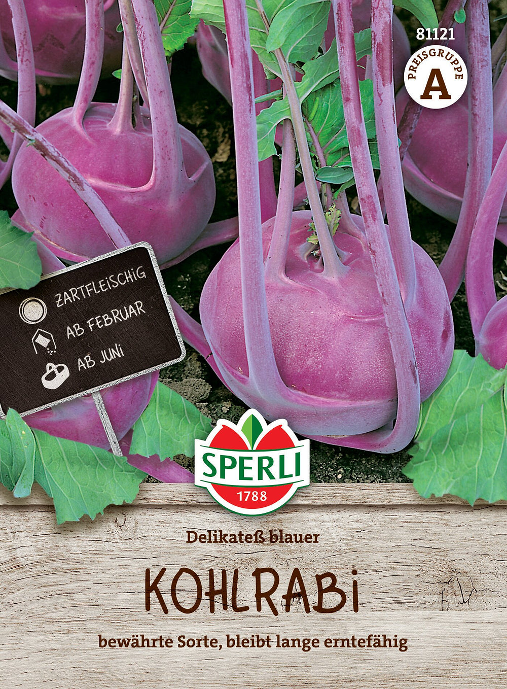 SPERLI Kohlrabi 'Delikateß' - Blau - winterhart | Bild 1