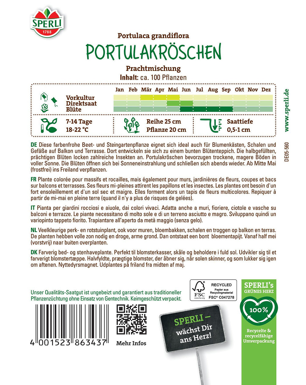 SPERLI Portulakröschen Prachtmischung - Bunt | Bild 2