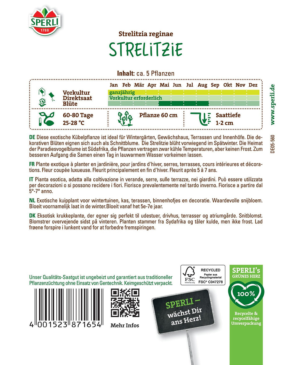 SPERLI Strelitzie - Bunt - winterhart | Bild 2